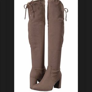 NIB Marc Fisher Taupe Over Knee Boots 8.5